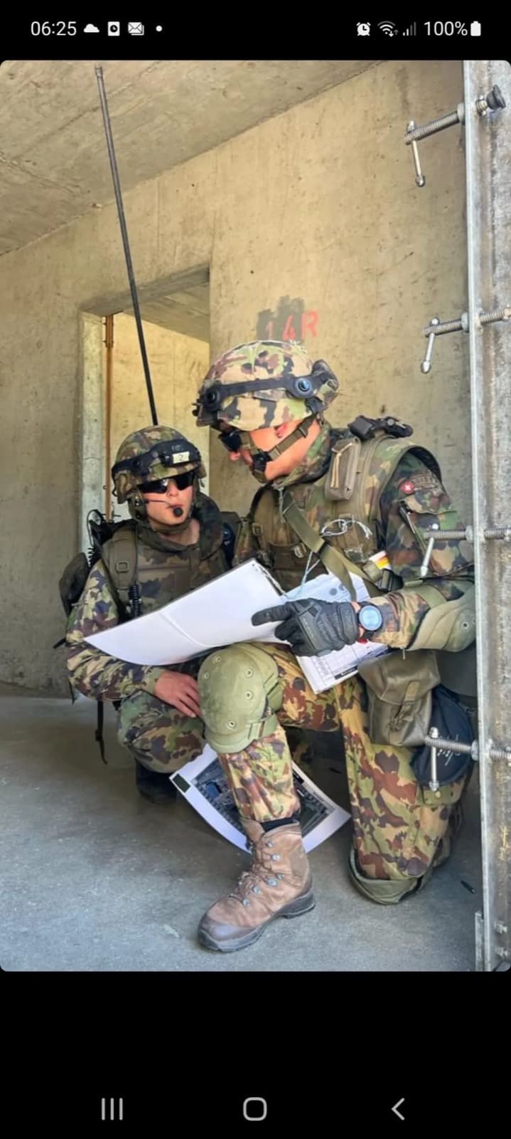 Durchhalteübung in der Offiziersschule